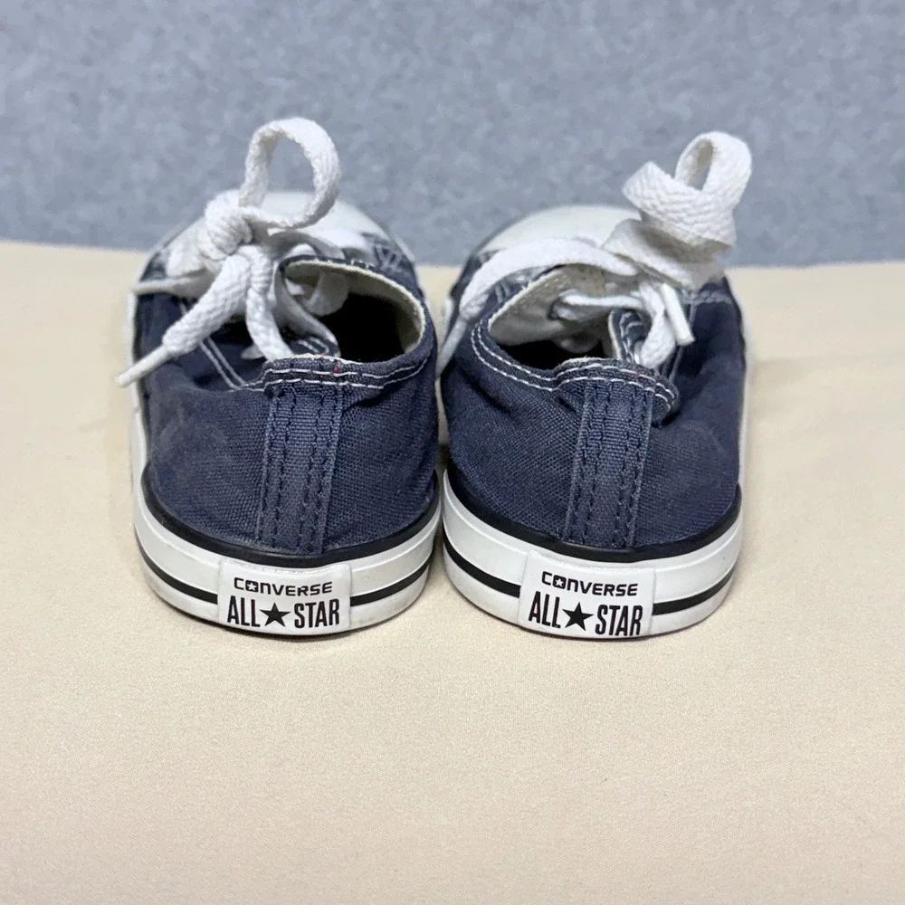 Converse Chuck Taylor All Star Navy Blue Low Top Canvas Sneakers Kids Size 10